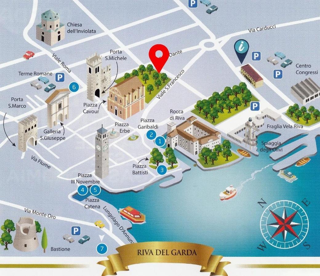 Hotel Giardino Verdi Riva del Garda Bagian luar foto